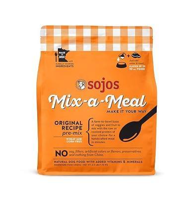 SOJOS Mix-A-Meal Grain-Free Pre-Mix Dehydrated Dog Food, 2.5 lb, Orange