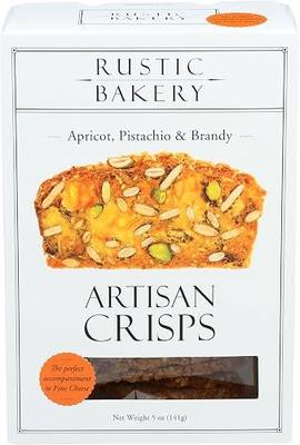 Rustic Bakery, Crisps Apricot Pistachio Brandy, 5 Ounce