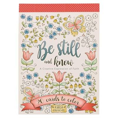 Be Still and Know - 20 Inspirational and Exquisitely Designed Cards To Color Expressions of Faith to Inspire Creativity and Relaxation Stationery Postcard Size, 6.5 x 4.75