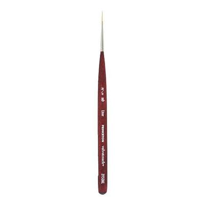 Princeton Velvetouch Mini Liner Brush, Synthetic, Short Handle, Size 20/0 inch, 1 Count