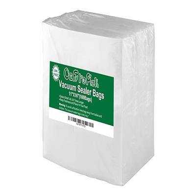 O2frepak Gallon 11"x16" Vacuum Sealer Bags 100ct BPA Free Food Storage