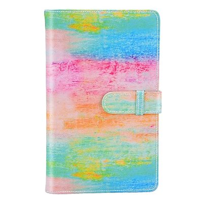 Sunmns Colorful Wallet PU Leather Photo Album Compatible with Fujifilm Instax Mini 12 11 9 8 90 26 7s Instant Camera Film, Polaroid Snap Zip Z2300 PIC-300 Film (Rainbow)