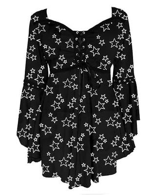 Dare to Wear Ophelia Corset Top: Victorian Gothic Medieval Women's Peasant Blouse for Everyday Halloween Cosplay Festivals