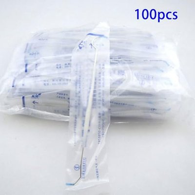 100Pcs Disposable Dental Probe Double Ends Explorer Instrument Aseptic Packaging with Plastic Handle by Vinmax