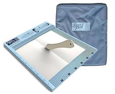 Scor-Buddy Mini Scoring Board, 6.75" x 7", 1/8" Space Grooves, Portable Scoring Tool for Card Making and Paper Crafts