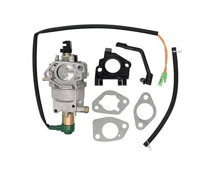 Manual Choke Carburetor for Champion 6000 7000 Watt 389cc Gas Generator | for 40023 Harbor Freight Predator 13HP 420CC,Replaces 69671 68530 68525 8750W 8750, Carb w/ Gaskets and Fuel Hose