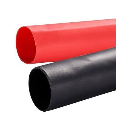 2 Pack 3/4'' Heat Shrink Tube 3:1 Adhesive-Lined Heat Shrinkable Tubing Black&RED 4Ft