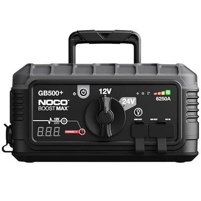 NOCO Boost Max GB500: 6250A UltraSafe Jump Starter – 12V & 24V Lithium Battery Booster Pack, Portable Jump Box, Power Bank & Jumper Cables - for 45L Gas and Diesel Engines