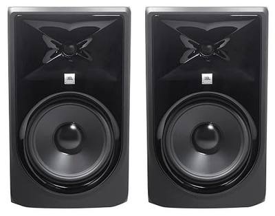 (2) JBL 308P MkII 8" 2-Way Active Powered Studio Reference Monitors Speakers