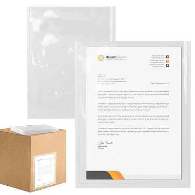 ABC PACK & SUPPLY Packing List Envelopes, Clear 9.5 x 12 Inch, Self Seal Document Pouches for Shipping Inserts Polyethylene 2 Mil, Pack of 100