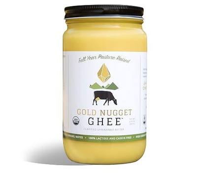 TRADITIONAL GHEE BY GOLD NUGGET GHEE, USDA ORGANIC, FULL-YEAR/PASTURE-RAISED, GRASS-FED BUTTER 32oz