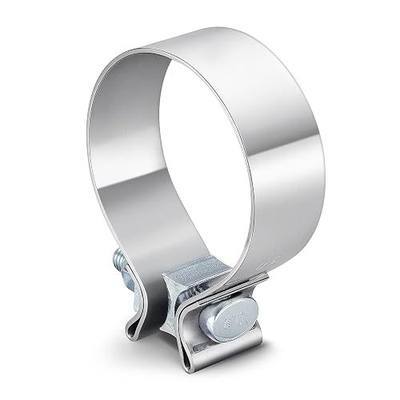 3"Stainless Steel Butt Joint Narrow Band Exhaust Seal Clamp with 1 Block