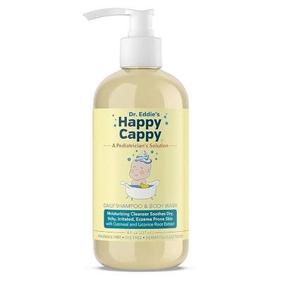 Happy Cappy Baby Shampoo and Body Wash - Shampoo & Body Wash for Eczema-Prone Skin, For Infants, Toddlers, & Kids, Reduces Itching and Redness, Dermatologist Tested, Fragrance Free - 8 fl oz | Shampoo & Body Wash for Eczema-Prone Skin, Reduces Itching and Redness, Dermatologist Tested, Fragrance Fre