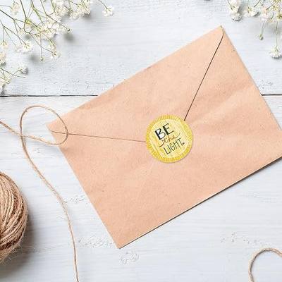 Be The Light! Envelope Seals - Set of 144, Spread Hope, Positivity & Kindness, 1-1/2" Diameter Self-Adhesive, Flat-Sheet Sticker Seals