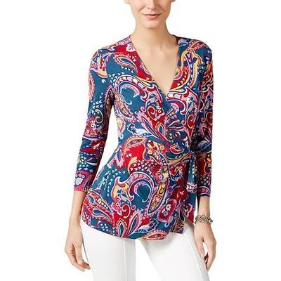 Anne Klein Women's Side Tie Wrap Top