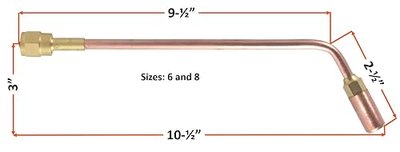 SÜA - Heating Nozzle/Rosebud 8-MFN-1 Replacement for 100 Series Victor torch handles. Oxy/Propane