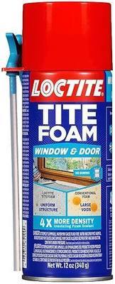Loctite Tite Foam Window & Door White Insulating Foam Sealant, 12 fl oz Can, 1 Pack
