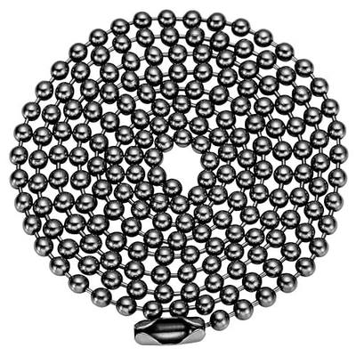 Pure Titanium Bead Ball Chain Necklace,2.4mm Bead Jewelry Chain for men