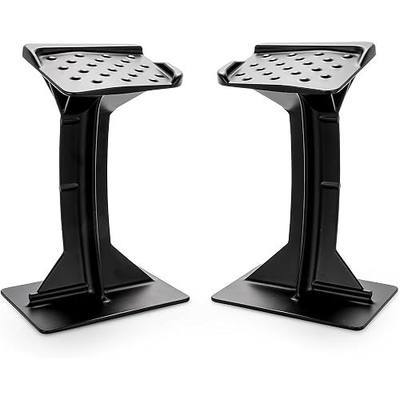 Black Boar ATV Rear Lounger Foot Pedestal - Durable Powder-Coated Cast Aluminum Design & Perforated Surface for Firm Foot Hold - Mounts to Most ATV Footboards - 8-3/8” (H) x 4” (W) - Set of 2 (66017)