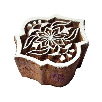 Royal Kraft Wooden Stamps DIY Fabric, Textile, Clay, Pottery, Paper, Henna Printing Blocks THGtag013