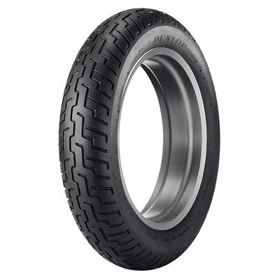 130/90-16 (67H) Dunlop D404 Front Motorcycle Tire Black Wall for Yamaha V-Star 650 Classic 1998-2010