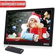 MRQ 14.1 Inch Digital Photo Frame, 1280x800 HD Picture Video(1080P) Frame with Auto-Rotate, Motion Sensor, E-Book, Calendar, Alarm, Supports Multiple File Formats and External USB and SD Card-Black