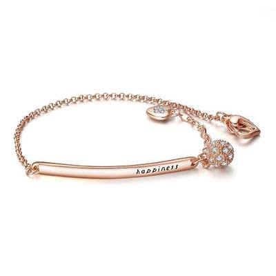 ASHMITA Fashion Rose Gold Bracelet for Women Girl Dainty Slider Bracelets Jewelry