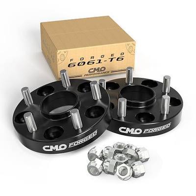 Customadeonly Forged 5x120 Wheel Spacers 25mm (1") Hubcentric Black – Compatible with Camaro Corvette CTS Impala Malibu Regal Lacrosse Terrain G8 – 66.9mm Bore M14x1.5 (2pcs)
