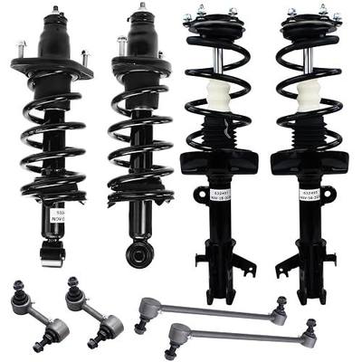Detroit Axle - 8pc Struts Kit for 2007-2011 Honda CR-V Complete 4 Quick | Install Ready Struts Shocks with Coil Spring Assembly 4 Sway Bar Links Front and Rear 2008 2009 2010 Replacement Suspension