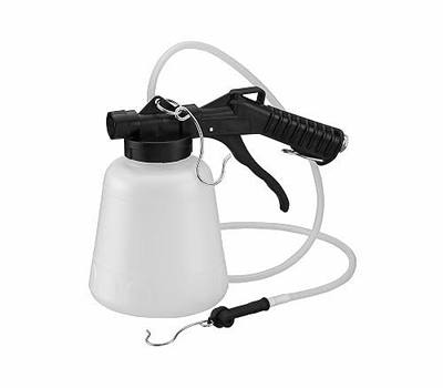 ARES 70923 - Vacuum Brake Fluid Bleeder - 1-Liter Vacuum Fluid Extractor - Hanging Hook and Locking Trigger Allows for Hands Free Operation