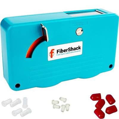 Fibershack - Fiber Optic Cleaning Box. 1.25mm LC Fiber Cleaner & 2.5mm SC Optical Cables and Port Cleaner - 500+ use Optical Connector Cleaning Tool is a crucial Addition to your Kit