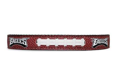 Pets First Tough Leather Pet Collar NFL Philadelphia Eagles Premium Dog Collar, Limited Edition, Size Small. Best & Strongest Heavy-Duty Dog Collar!, Small (12-15"" Long & 0.75"" Wide) (PHL-3081-SM)