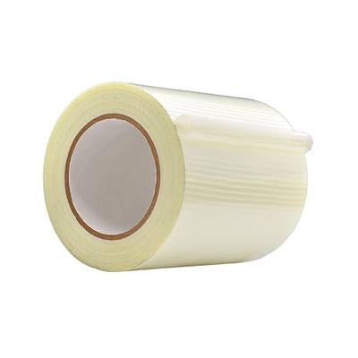 WOD BFST47 Bi-Directional Filament Strapping Tape, 6 inch x 60 yds. Fiberglass Reinforced Packaging Tape, Filaments Run H-V with High Adhesion and Tear Resistance, Hexayurt Tape
