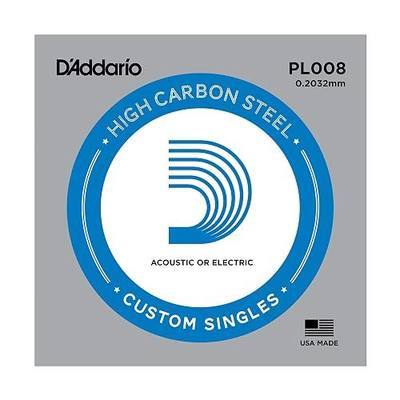 D'Addario PL008 Plain Steel Guitar Single String, .008