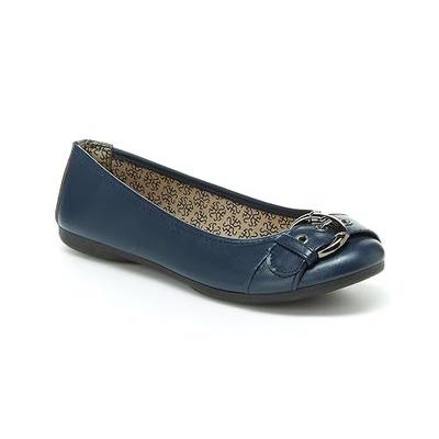 Harborsides Gloria Comfort Flat Shoes for Women - PU Leather, Memory Foam Insole