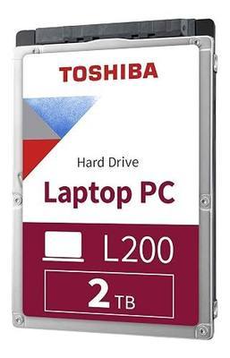 Toshiba HDWL120XZSTA L200 2TB Laptop PC Internal Hard Drive 5400 RPM SATA 6Gb/s 128 MB Cache 2.5" 9.5mm Height - 2000 Internal Bare/OEM Drive