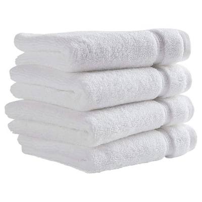 Amazon Brand – Stone & Beam Classic Egyptian Cotton Washcloth Set, Set of 4, White