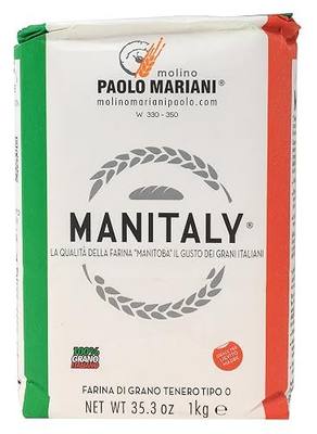 Manitaly Manitoba Type ?0? Flour Made with 100% Italian Wheat 2.2 Lbs (1 kg)