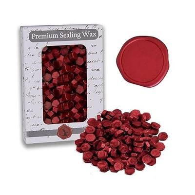 Crimson Red Premium Sealing Wax Beads 2 OZ. -350 pcs+