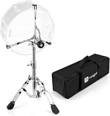 Heavy-Duty Snare Drum Stand for 10" to 14" Snare Drum & Drum Pad with Bag | Double-Braced Stand, Height Adjustable, Ultra Sturdy, Reimforse Adjust Knob, Convenient Carry Bag