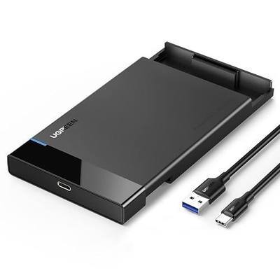 UGREEN 2.5" Hard Drive Enclosure Up to 6Gbps | External Hard Drive Disk Case USB C 3.1 to SATA III for SSD HDD 9.5 7mm with UASP Compatible with WD Seagate Toshiba Samsung