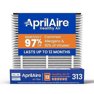 AprilAire 313 Replacement Filter for AprilAire Whole House Air Purifiers - MERV 13, Healthy Home Allergy, 20x20x4 Air Filter (Pack of 1)