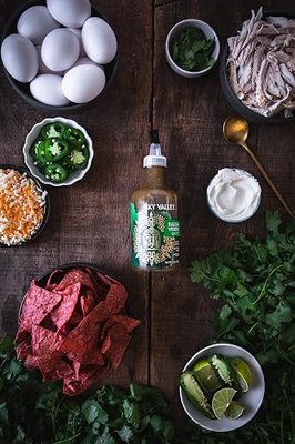 Sky Valley Salsa Verde Sauce - Green Salsa Verde, Medium Heat, Green Hot Sauce, Keto, Gluten Free, Vegan, Non-GMO - 12.5 Oz | Tangy salsa verde sauce with medium heat ideal for tacos burritos enchiladas grilled meats dipping and everyday cooking.