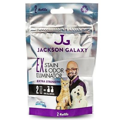 Jackson Galaxy EX Stain & Odor Eliminator - Pet Urine Remover Refill Tablets - Fast Acting & Non-Toxic CO2 Based Cat Pee Cleaner, Refill Tablets for 2 Full Solutions - Made by a Cat Expert
