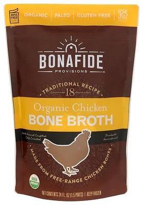 Bonafide Provisions, Bone Broth Chicken Handcrafted Organic, 24 Fl Oz