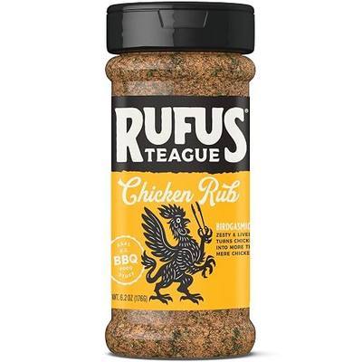 Rufus Teague Chick N' Rub, Award-Winning Flavor, Gluten-Free, 6.2 oz | Premium Barbecue Seasoning & Dry Rub for Smoking and Grilling, Turkey, Eggs, Vegetables & More, Gluten-Free, Great Taste