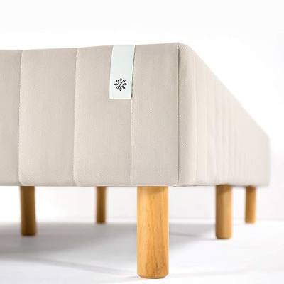 Zinus Good Design Award Winner Justina Metal Mattress Foundation, 16 Inch Platform Bed, No Box Spring Needed, Queen, Beige