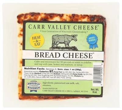 CARR VALLEY Bread Cheese, 6 OZ