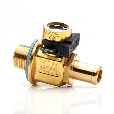 Fumoto F106N FN-Series Drain Valve with Long Nipple with Lever Clip