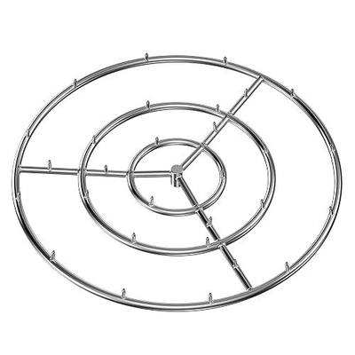 Skyflame 30-Inch Round Stainless Steel Fire Pit Jet Burner Ring | High Flame, Flame Jet Nozzles, 435,000 BTU, for Liquid Propane/Natural Gas DIY Fire Pit